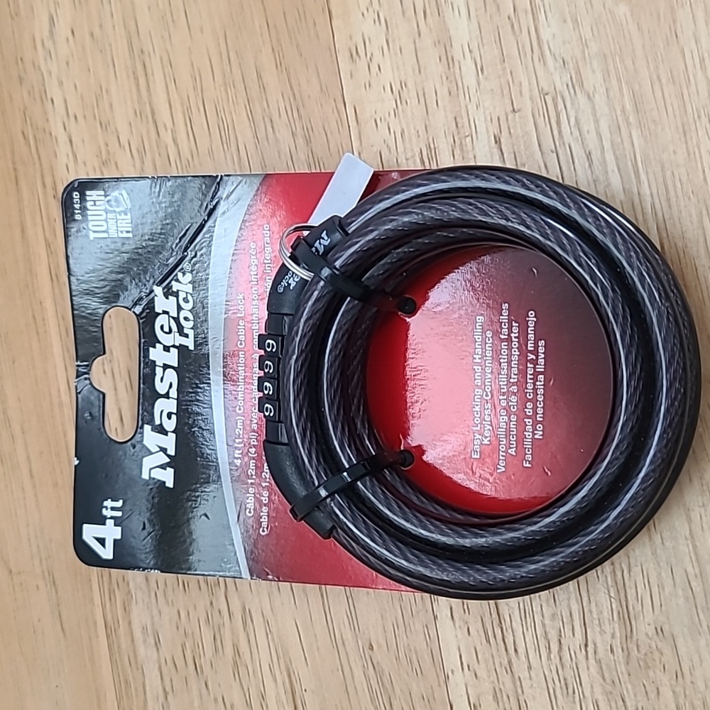 Keyed Master Cable Lock 4 Ft